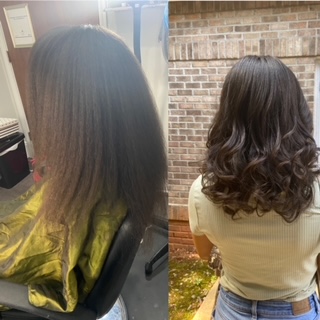 Fine natural hair curl definition and breakage-care result